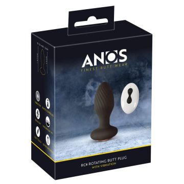 Anos Rotierender Buttplug - Schwarz