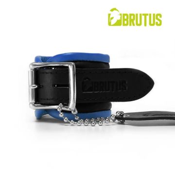 BRUTUS Lederhalsband - Blau