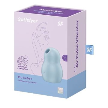 Satisfyer Pro To Go 1 Druckluft-Vibrator - Hellblau