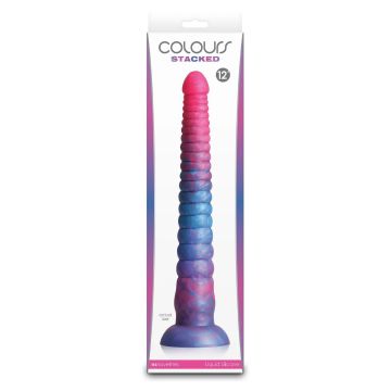 Stacked Dildo 30,6 cm - Rosa/Blau
