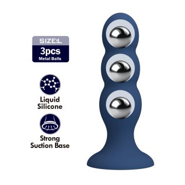 Mr. Play Buttplug mit 3 Metallkugeln