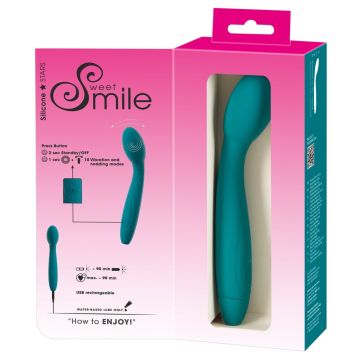 Vibrator mit Knickfunktion - Blau