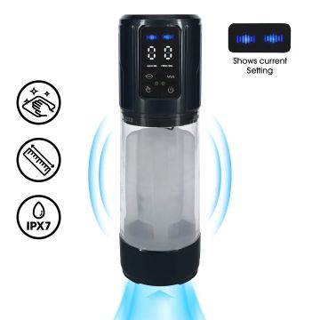 UltraLift Automatische Penispumpe mit Masturbator - Gun Metal