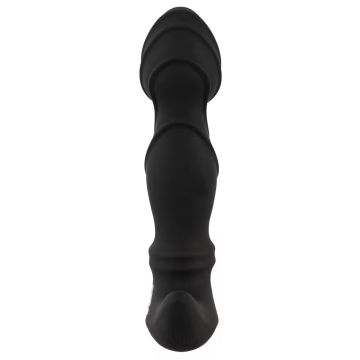 Prostatavibrator mit Bewegenden Ringen - Schwarz