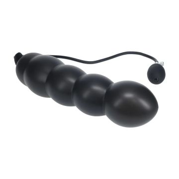 Levelz Beaded Opblaasbare Buttplug - Zwart
