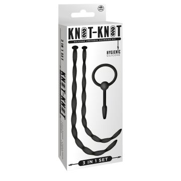 3 in 1 Penis Pluggen Knot Knot Urethral Sound