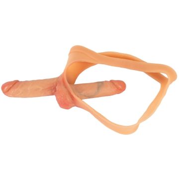 Strap-on Slip mit Doppeltem Dildo