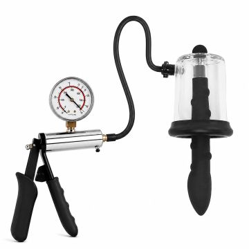 Analer Rosebud Vakuumzylinder mit Perlenplug und Pumpe