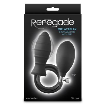 Aufblasbarer Buttplug Inflataplay - Schwarz