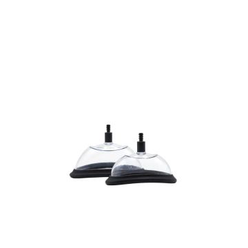 Essentials Handmatige Tepel- en Vaginapomp Passion Pump - Transparant/Zwart