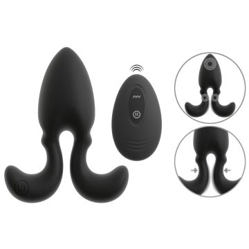Vibrierender Buttplug mit flexiblen Ankerarmen
