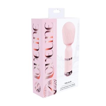 Mini Vibrations-Wand Velour - Rosa