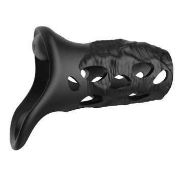 Batiatus - Vibrerende Penis Sleeve Armour Ring - Schwarz