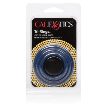Cockringe Tri-Rings CalExotics - Blau
