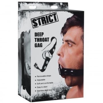 Deep Throat Knebel mit Kunstledergurt