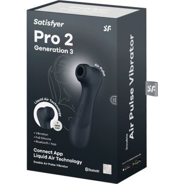 Satisfyer Pro 2 Luftdruck Vibrator (Mit App-Steuerung) - Dunkelgrau