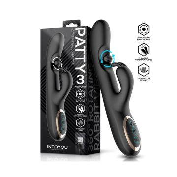 Rabbit-Vibrator mit Rotierender Kugel IntoYou - Patty