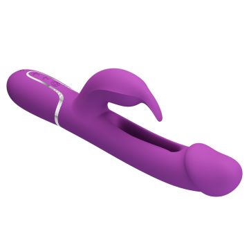 Rabbit 3-in-1 Vibrator Pretty Love Kampas - Lila