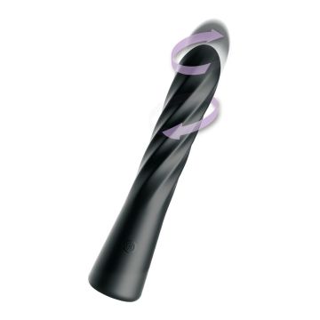 Anal Fantasy Stotende Anaal Vibrator Twist Ecstacy - Zwart