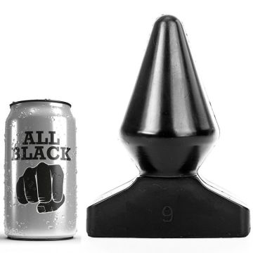 All Black Buttplug XXL Schwarz - 18,5 cm
