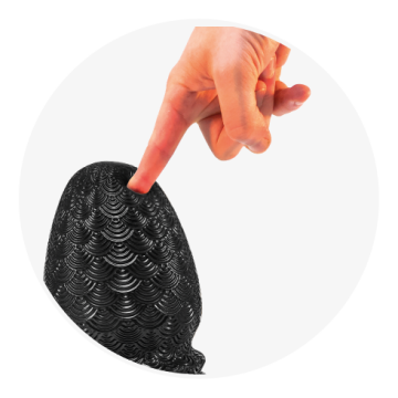 Stretch'r Scaly Buttplug M - Schwarz