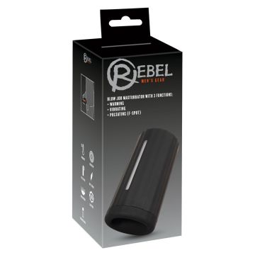 Rebel Blow Job Masturbator 3 Funktionen - Schwarz