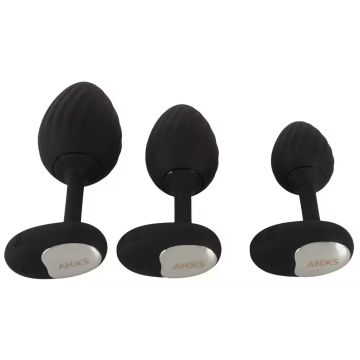 Vibrations-Buttplug-Set Schwarz - Anos