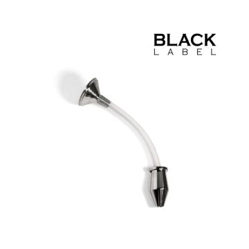 Black Label Buttplug met Trechter - Pour Boy Bottom Feeder