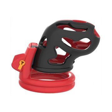 Peniskäfig Dinoz - Schwarz/Rot