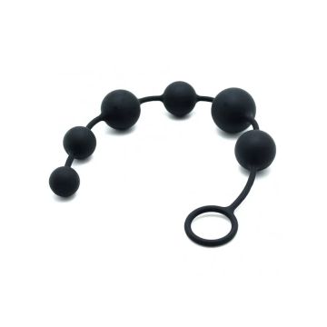 Schwarze Analkugeln 40 cm - Rimba
