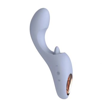 IntoYou Likkende Tongvibrator met App Bediening Licky - Blauw