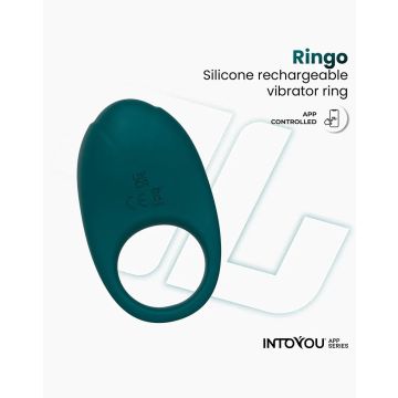 Ringo Vibrations-Cockring mit App - Grün