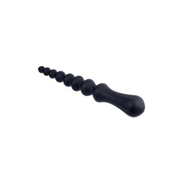 Silikon-Analperlen Schwarz - 24 cm