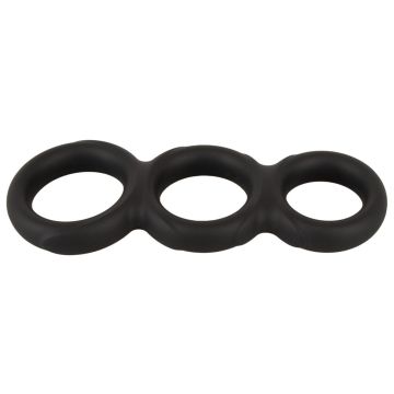 Triple Cock Ring - Schwarz