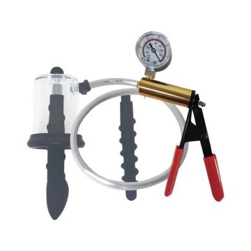 Analer Rosebud Vakuumzylinder mit Perlenplug und Pumpe