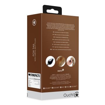 Metallbuttplug Mit Fuchsschwanz - Braun
