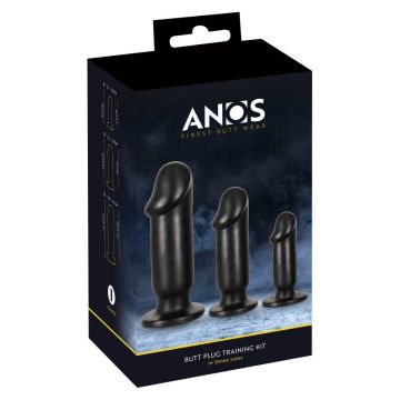 Anos Butt Plug Trainingsset - Schwarz