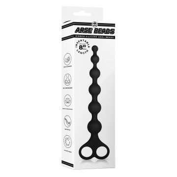 Gerippte Silikon Analkugeln 26 cm