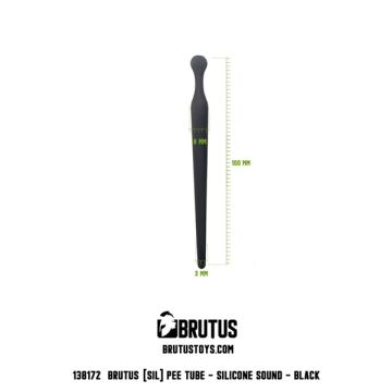 Brutus Silikon Sound Pee Hole Plug - Schwarz