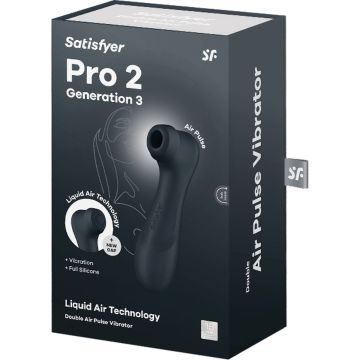 Satisfyer Pro 2 Generation 3 Druckwellen-Vibrator - Dunkelgrau