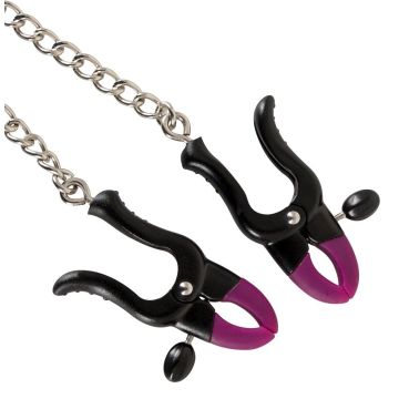 Bad Kitty Silikon-Tepelklemmen Mit Kette