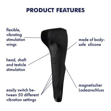 Satisfyer - Men Wand - Schwarz