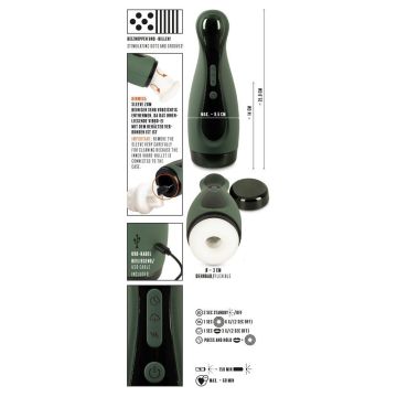 Masturbator mit 2 Funktionen - Grün