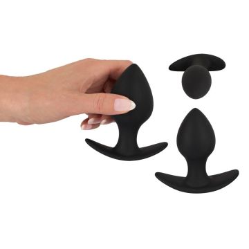 3-teilige Analtrainer-Set - Schwarz