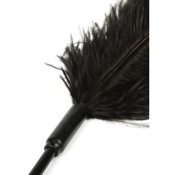 Hidden Desire Tickler Double Feather - Schwarz