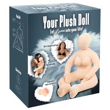 Plüsch-Liebespuppe mit Masturbator - Vagina