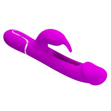 Rabbit Vibrator 3 in 1 Pretty Love - Kampas - Lila