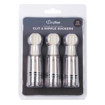 Easytoys Fetish - Brustwarzen- und Klitorissauger 3 Stück