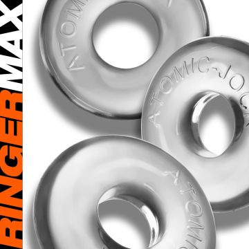 3er-Pack Cockringe Ringer Max - Klarsicht