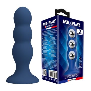 Mr. Play Buttplug mit 3 Metallkugeln